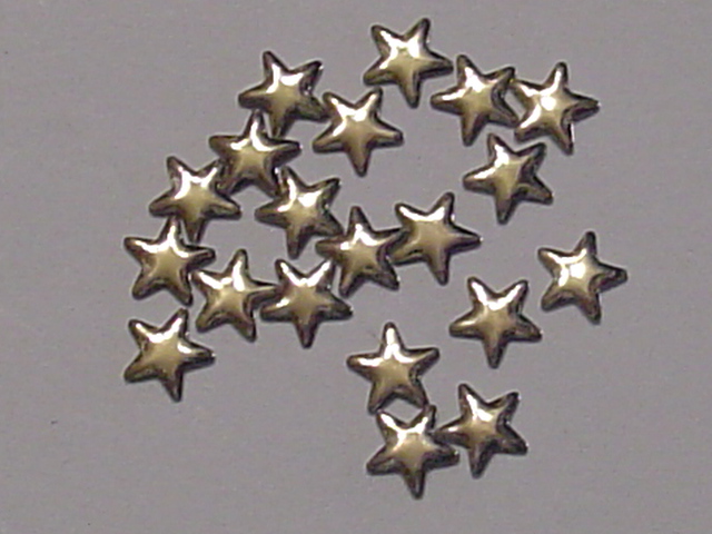 1 Gross 5mm SILVER STARS NAILHEAD HOTFIX
